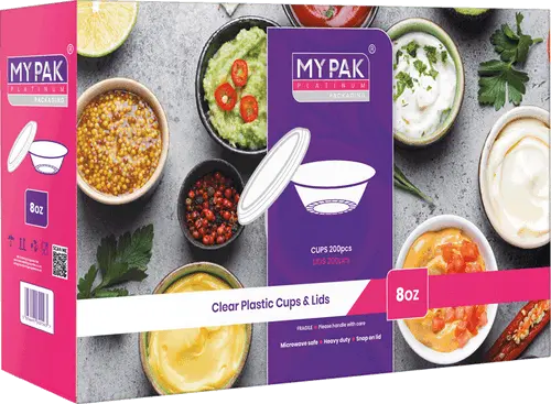 My Pak Clear Cups and Lids 8oz