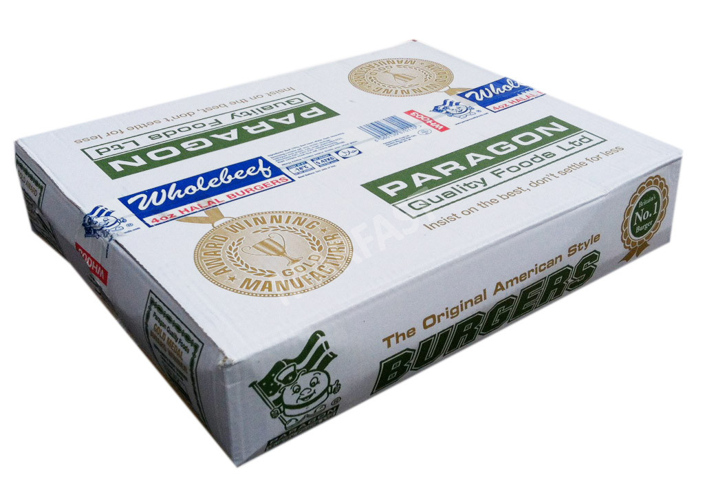 Paragon Wholebeef Burger 4oz Halal